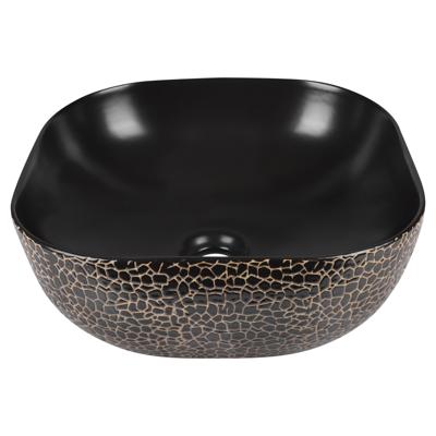 Waskom Differnz Safari 51x40x14.5 cm Keramiek Zwart Differnz Waskom Differnz Safari 51x40x14.5 cm Keramiek Zwart Differnz