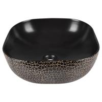Waskom Differnz Safari 51x40x14.5 cm Keramiek Zwart Differnz - thumbnail