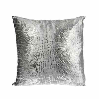 Sierkussen Krokodil 45x45cm Grijs Sierkussen Krokodil 45x45cm Grijs
