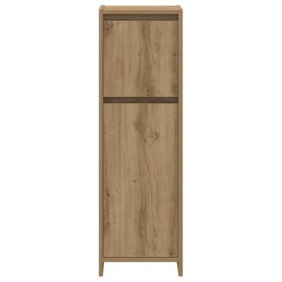 4-delige Badkamermeubelset bewerkt hout artisanaal eikenkleur