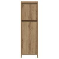 4-delige Badkamermeubelset bewerkt hout artisanaal eikenkleur - thumbnail