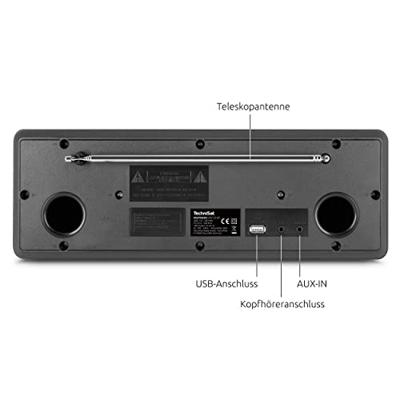 TechniSat Digitradio 370 CD BT DAB radio Zwart - thumbnail