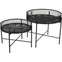 Aiko bijzettafeltjes zwart 60 cm - thumbnail