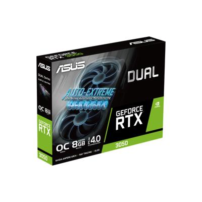 Grafische kaart - ASUS - Dual - RTX 3050 - 8 GB GDDR6 - PCI Express 4.0 - Resolutie 7680x4320