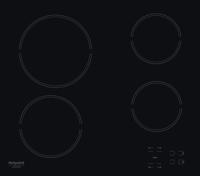 Keramische kookplaat - HOTPOINT - HR631C - 4 branders - 60 cm - Zwart - thumbnail