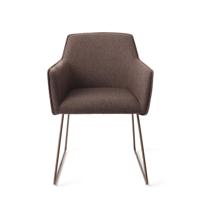 Jesper Home Eetkamerstoel 'Hofu' Slide Rose Gold, kleur Potters Clay - thumbnail