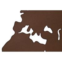 Wanddecoratie DKD Home Decor Metaal Wereldkaart (100 x 1 x 100 cm) (3 pcs) - thumbnail