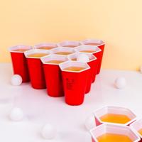 Hexagon beer pong spel (set van 37) - thumbnail