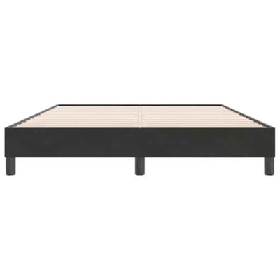 Bedframe zonder matras 140x220 cm fluweel zwart