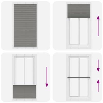 VidaXL Plissé rolgordijn 105x200 cm stofbreedte 104,4 cm antraciet VidaXL Plissé rolgordijn 105x200 cm stofbreedte 104,4 cm antraciet