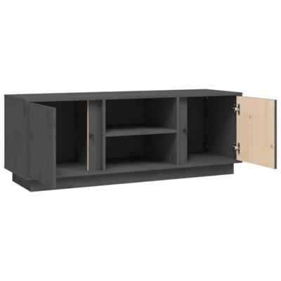 Tv-meubel 110x35x40,5 cm massief grenenhout grijs Tv-meubel 110x35x40,5 cm massief grenenhout grijs