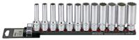 Doppenset 1/2", 12-kant lang 12-dlg. op rail 301204 - thumbnail