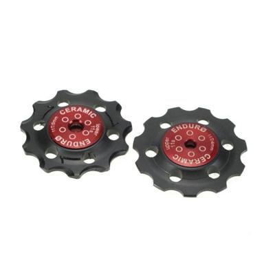 ENDURO BEARINGS Jockey wheel set zero ceramic - sram - 11 speed - red