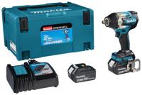 Makita DTW701RTJ | 18V | Accu Slagmoersleutel | 1/2" met verende borgpen | 2 x 5.0 Ah accu + snellader | In Mbox - thumbnail