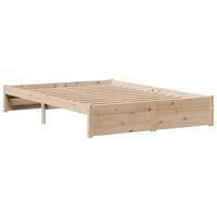 Bedframe met hoofdbord massief grenenhout 160x200 cm - thumbnail