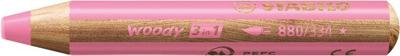 Kleurpotlood stabilo 880 woody 3 in 1 roze | 5 stuks