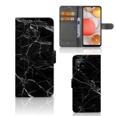 Samsung Galaxy A42 5G | Bookcase | Marmer Zwart - Origineel Cadeau Vader