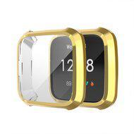 Fitbit Versa Lite Soft TPU case (volledig beschermd) - Goud Fitbit Versa Lite Soft TPU case (volledig beschermd) - Goud