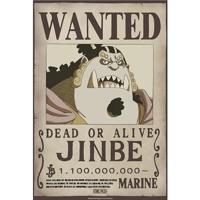 Poster One Piece - Wanted Jinbe Wano 38x52cm - thumbnail