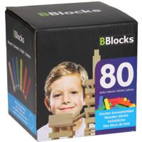 BBlocks bouwplankjes kleur, 80dlg. - thumbnail