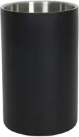 HIT trading Wijnkoeler rvs dubbelwandig zwart - thumbnail