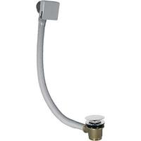 Tres Selection bad afvoer vulcombinatie met overloop en click-waste vierkant chroom - thumbnail