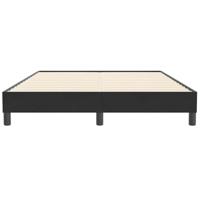 Bedframe zonder matras 140x210 cm fluweel zwart - thumbnail