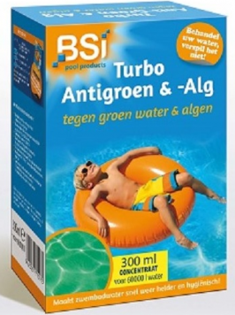 Bsi Zwembad Turbo Antigroen & -Alg 300ml Bsi Zwembad Turbo Antigroen & -Alg 300ml