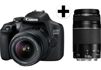 Canon EOS 2000D + 18-55mm DC III + 75-300mm III