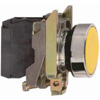 Schneider Electric XB4BA51 Harmony XB4BA51 Druktoets Bedieningsknop vlak 1 knop Geel Druk-ontgrendeling 1 stuk(s) - thumbnail