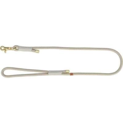 TRIXIE Soft Rope 1984019 Hondenriem, M-L 1,0 m/10 mm, grijs, robuuste lange hondenriem van touw met Trigger Snap Hook, voor middelgrote honden, zacht en rond materiaal, met polsband