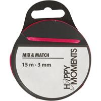 Creativ Company Satijnlint, b: 3 mm, roze, 15 m/ 1 rol - thumbnail