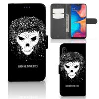 Telefoonhoesje met Naam Samsung Galaxy A30 Skull Hair - thumbnail