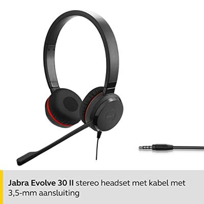 Hoofdtelefoon met microfoon Jabra 14401-21 Zwart Jack 3.5 mm Hoofdtelefoon met microfoon Jabra 14401-21 Zwart Jack 3.5 mm