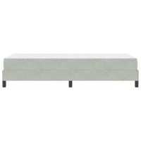 Boxspringbed met matras Lichtgrijs 100 x 200 cm Stof - thumbnail