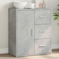 Dressoir 60x31x70 cm bewerkt hout betongrijs - thumbnail