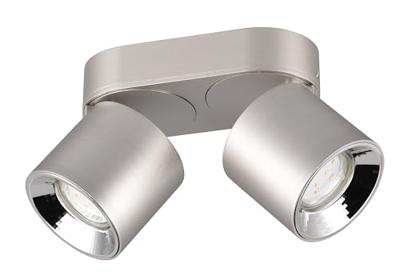 Trio PlafondlampGuayana 2-lichts nikkel - 651000207