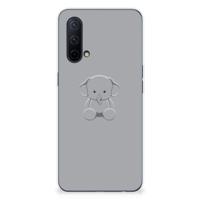 OnePlus Nord CE 5G Telefoonhoesje met Naam Grijs Baby Olifant - thumbnail