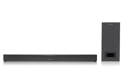 Sharp HT-SBW110 Soundbar Zwart (mat) Incl. kabelgebonden subwoofer, Bluetooth