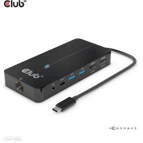 club3D USB-7-in1-HUB USB-C USB-C dockingstation Geschikt voor merk (dockingstation): Club 3D