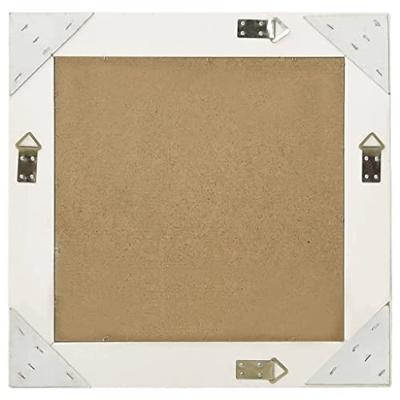 VidaXL Wandspiegel barok stijl 50x50 cm wit VidaXL Wandspiegel barok stijl 50x50 cm wit