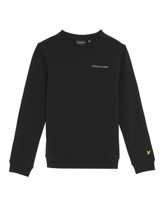 Lyle & Scott winter sweater jongens - zwart - Script