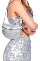 Heuptas steentjes zilver - thumbnail