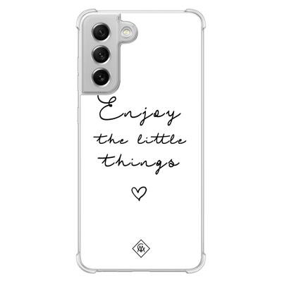 Samsung Galaxy S21 FE shockproof hoesje - Enjoy life Samsung Galaxy S21 FE shockproof hoesje - Enjoy life