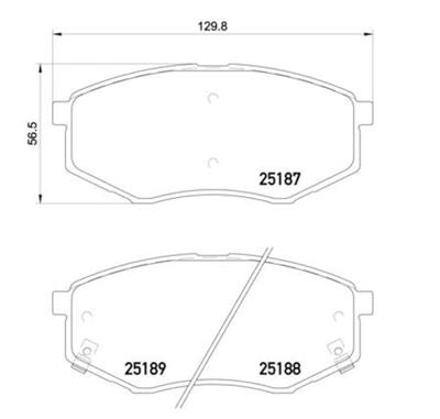 Remblokken set P30055
