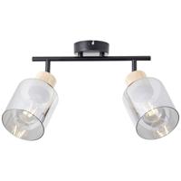 Brilliant Plafondlamp Weald 2-lichts zwart 99838/93 - thumbnail