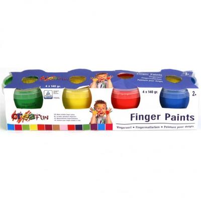 Creafun Vingerverf 4x140 Gram Creafun Vingerverf 4x140 Gram