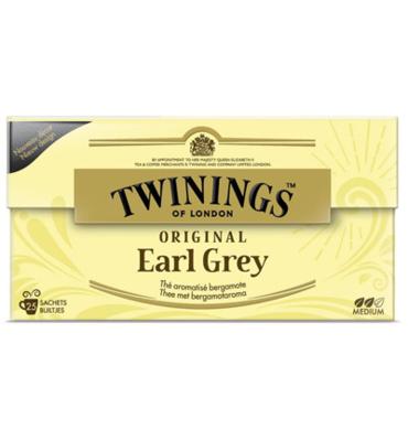 Twinings Earl grey envelop zwart (25 st)