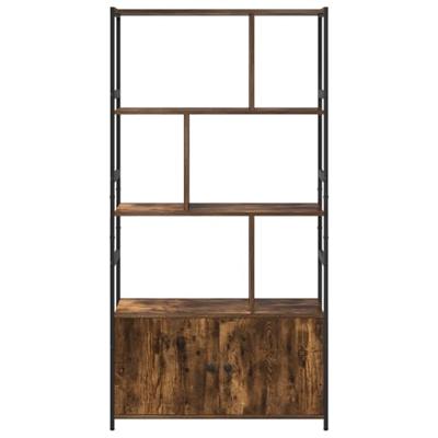 Boekenkast Gerookt eiken 80 x 30 x 155,5 cm Bewerkt hout - thumbnail