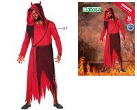 Kostuums voor Volwassenen DISFRAZ DEMONIO M-L Rood Demon (1 Onderdelen) (M/L) - thumbnail